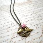 Kissing Couple Pendant - Bi..