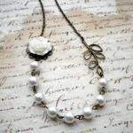 Bridesmaid Necklace - Flowe..