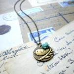 Bird Necklace - Flower Neck..